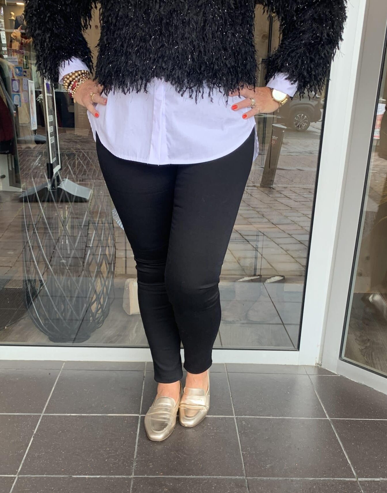 Norfy broek Skinny Britta Zwart