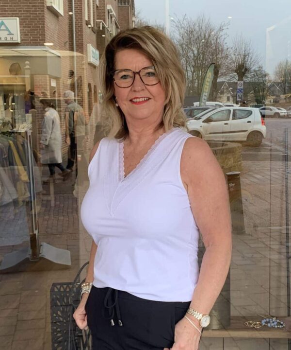 Top Lacy Mi Piace White