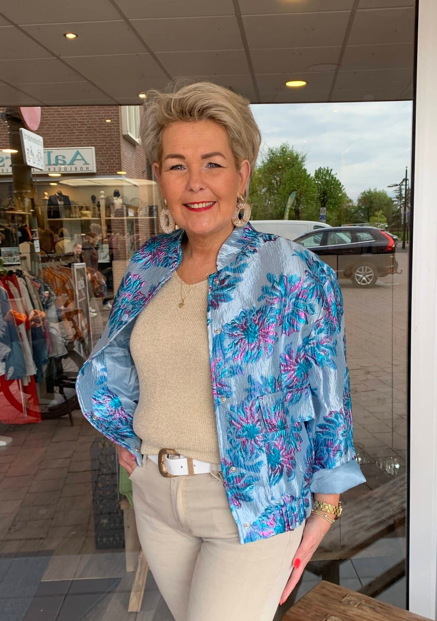 Bomberjacket Ivy Lichtblauw