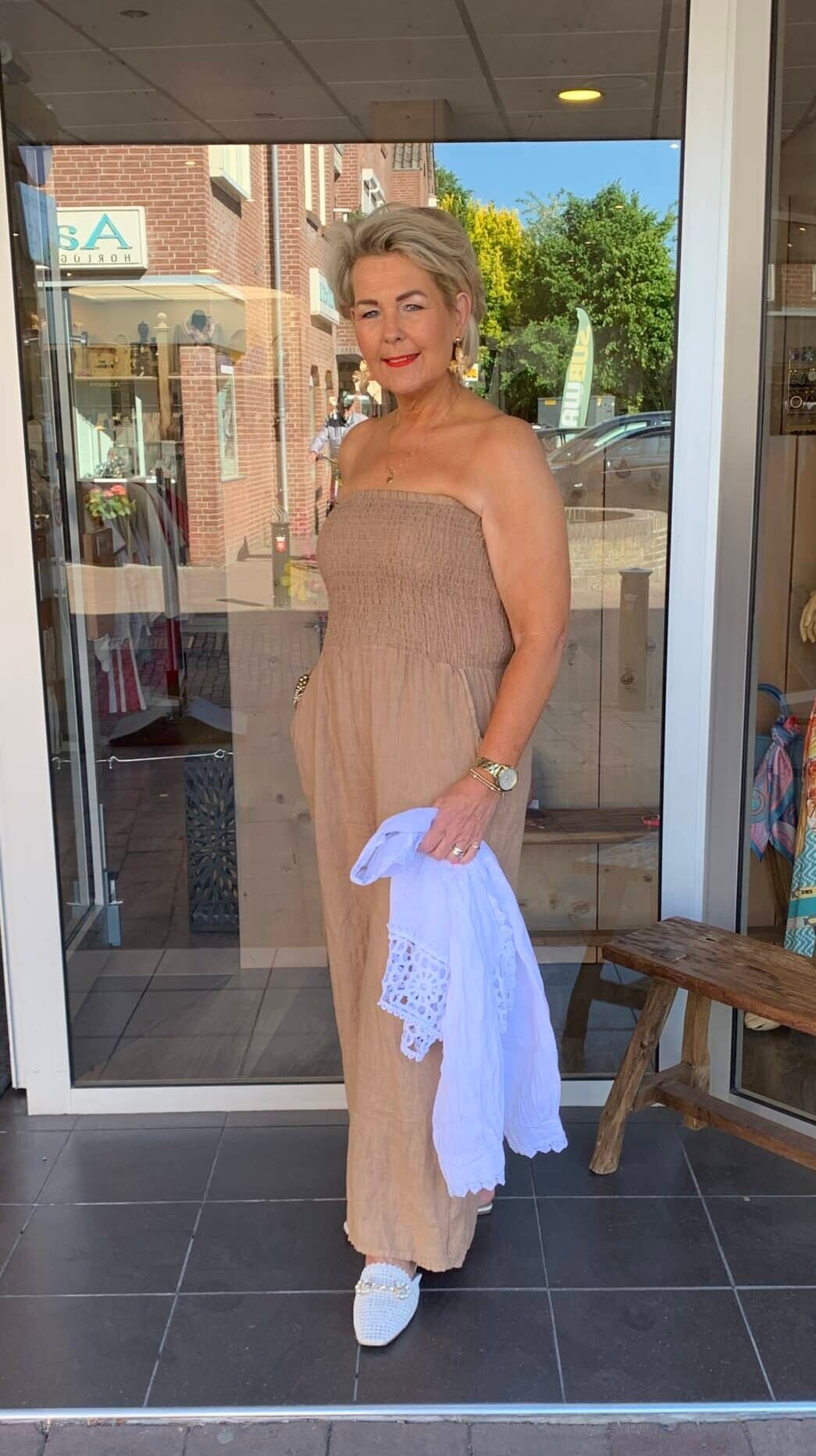 Jumpsuit Strapless Lino