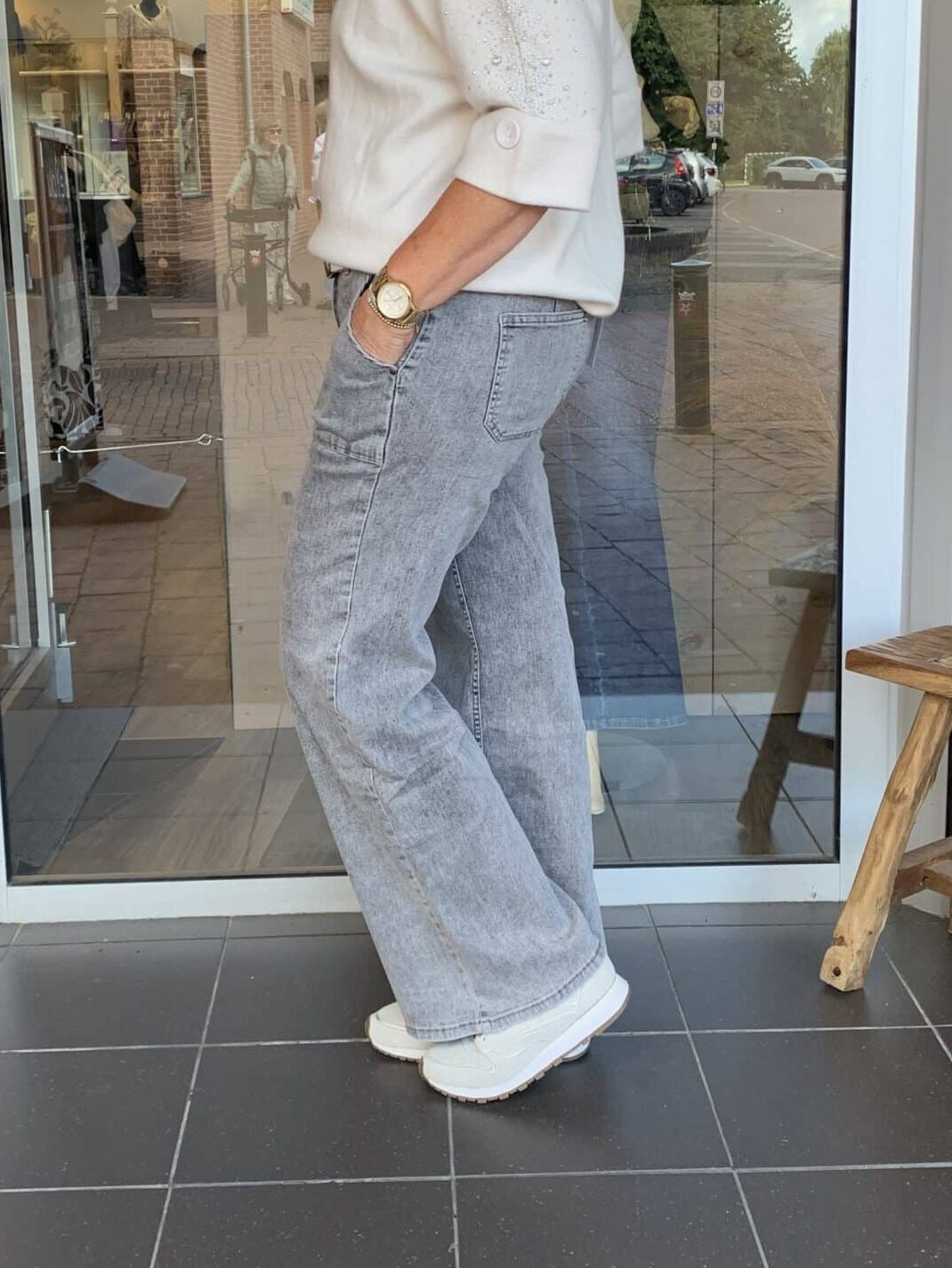 Alternative view of Toxik Wide Leg Puk Grey