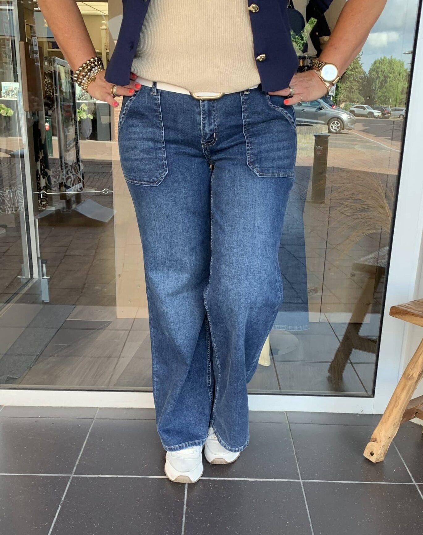 Toxik Wide Leg Puk Dark Jeans