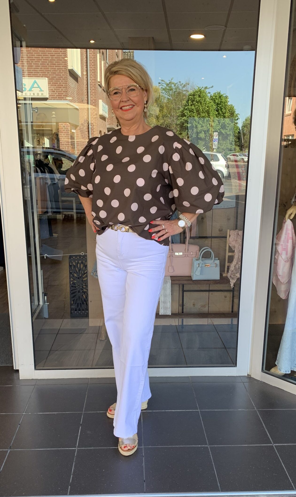 Jeans Wide Leg Jane White - Afbeelding 4