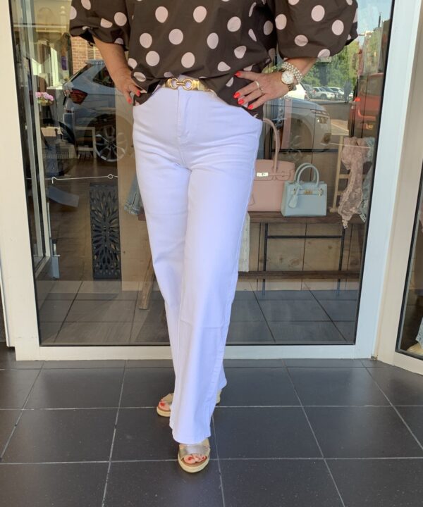 Jeans Wide Leg Jane White